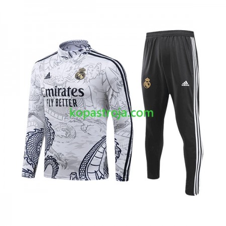 Real Madrid Dragon Tränings Sweatshirtställ Vit 2023/24